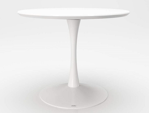 Обеденный круглый стол белый «Пэйдж» (Paige).