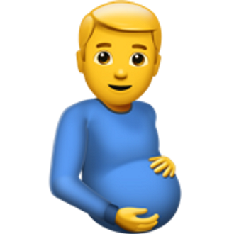 Эмодзи появился в «наборах» в сентябре 2021 года в ответ на призывы к тотальной толерантности. И представляет собой не то чтобы даже беременного мужчину, а беременного человека, совершивш...