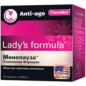 Найти фитоэстрогены можно в специальных биокомплексах. Так, anti-age препарат Lady’s Formula Менопауза Усиленная формула восстанавливает гормональный фон, устраняет симптомы менопауз...