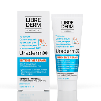 Специальная формула смягчающего крема для рук Uraderm от Librederm содержит мочевину в высокой концентрации, обладающую выраженным кератолитическим, регенерирующим и увлажняющим действием...