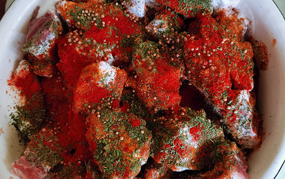 Мясо в маринаде с копчёной паприкой