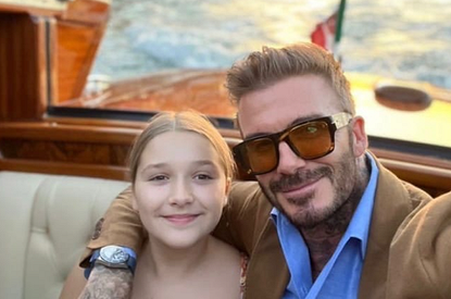 Дэвид Бекхэм проводит время с дочерью в Италии
