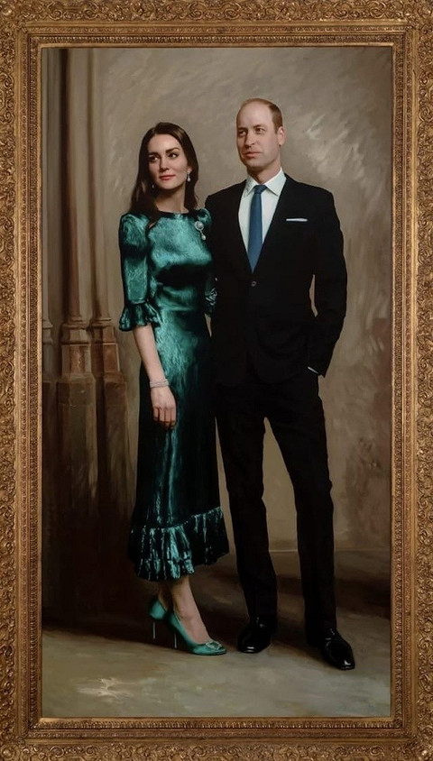 В Сети появился первый официальный портрет Кейт Миддлтон и принца Уильяма