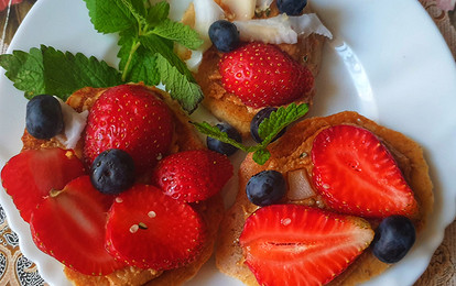 Миндальные кето-оладьи (веган, ПП-рецепт)