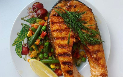 Лосось на гриле