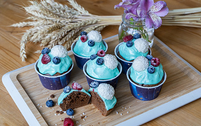 Шоколадные кексики