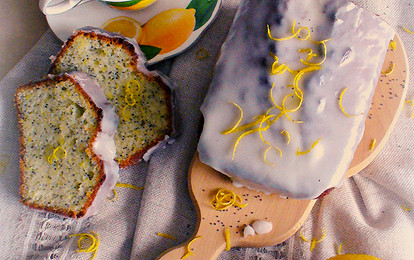 Лимонный кекс с маком