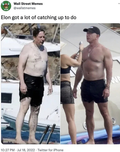 «Повтори лук Илона Маска»: фото отдыхающего на яхте миллиардера превратили в мемы