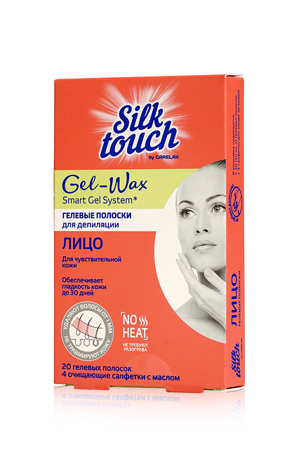 Восковые полоски для депиляции Silk Touch Gel-Wax для лица