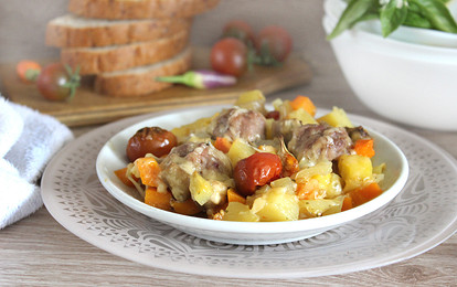 Чанфотта с мясными шариками