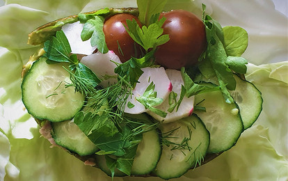 Лодочки из авокадо