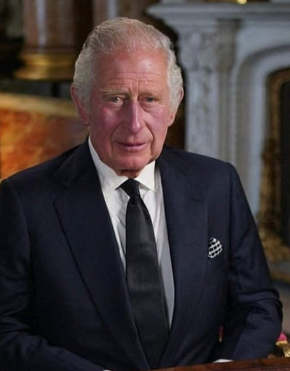 Король Карл III и королева-консорт Камилла впервые сели на трон (фото)