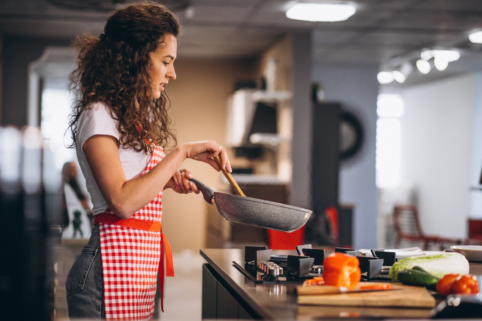 Mary likes cooking