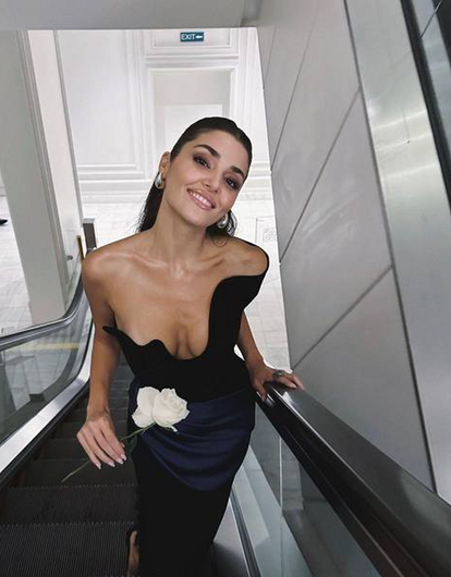 Ханде Эрчел вышла в свет со своим бойфрендом