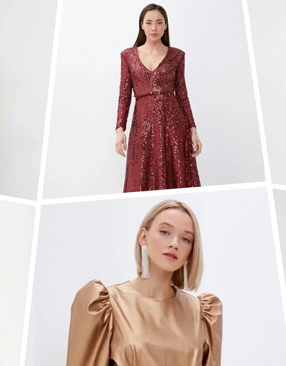 Платья на Новый год 2024: гид по модным цветам и фасонам