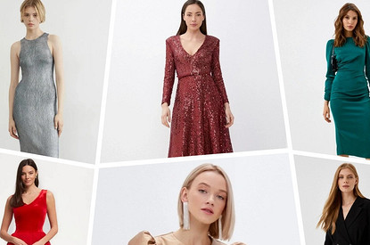 Платья на Новый год 2024: гид по модным цветам и фасонам