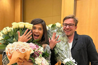 Александр Петров и его возлюбленная Виктория сыграли свадьбу