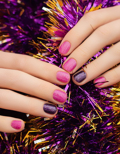 Новогодний маникюр 2024: 25 трендов с фотографиями