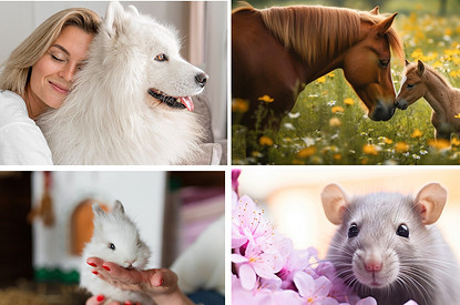 Как разные домашние животные проявляют свою любовь к хозяину