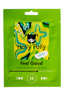Тканевая маска с углем и экстрактом бамбука Feel Good, Holly Polly