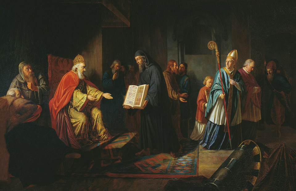 «Великий князь Владимир выбирает веру». Иван Эггинк, 1822 г. 