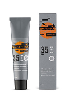 Солнцезащитный крем для лица SPF 35, Sun Ray, «Мастерская Олеси Мустаевой»
