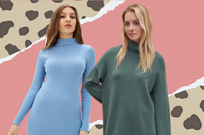 Как выбрать стильное трикотажное платье, которое скроет недостатки фигуры