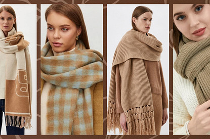 Модные шарфы 2024-2025: клетчатые, длинные и будто бы связанные бабушкой