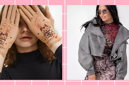Принт с имитацией тату: как носить на выставку, на работу и на свидание