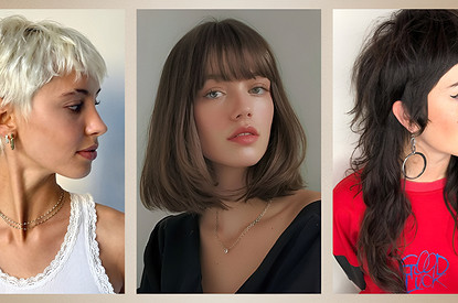 Модные женские стрижки с челкой 2025: от пикси до маллета