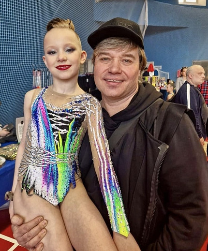 Владимир Жеребкин с дочкой Лизой 
