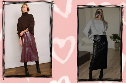 С чем носить кожаную юбку: 7 беспроигрышных комбинаций