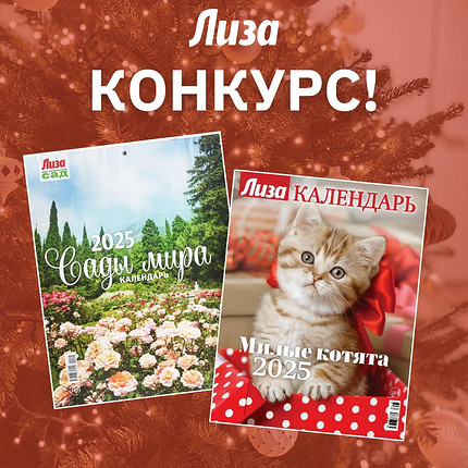 Конкурс! Выиграй календарь от «Лизы»