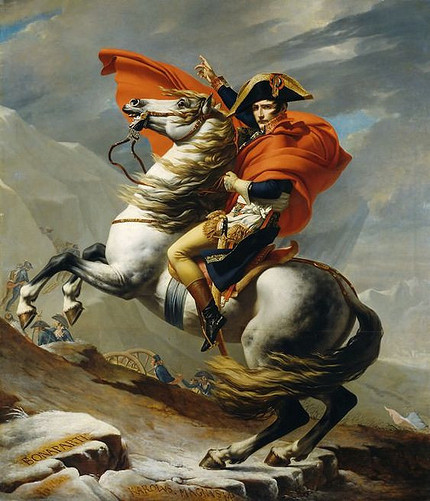 Наполеон Бонапарт, пересекающий перевал Сен-Бернар 20 мая 1800 г. (Бонапарт на перевале Сен-Бернар) (картина) — Жак-Луи Давид