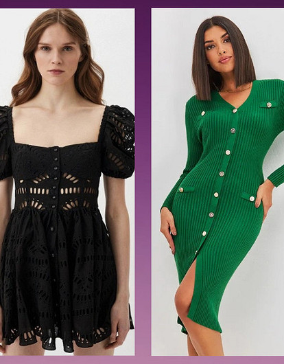 Нюдовые, вязаные, ультрамини и другие трендовые платья 2024 года