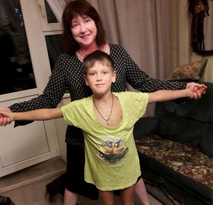 Екатерина Семенова с внуком несколько лет назад 
