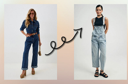 5 способов носить джинсовый комбинезон — модный хит этого августа