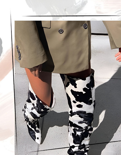 Принт коровка: как носить и с чем сочетать осеннюю альтернативу леопарду