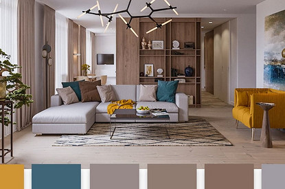 Модные цвета в интерьере 2025: трендовая палитра и идеи сочетаний