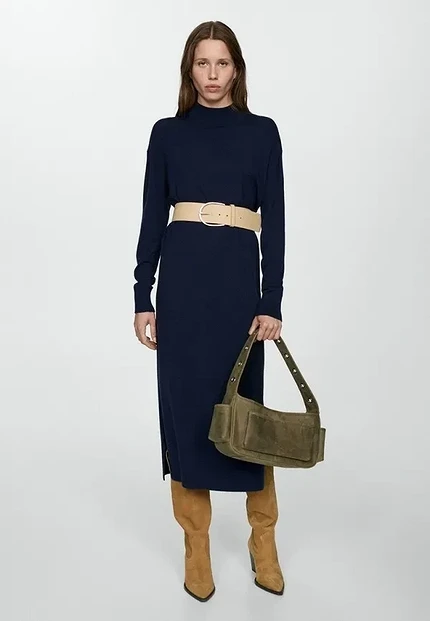 Как носить платье-свитер, чтобы оно выглядело современно