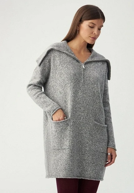 Как носить платье-свитер, чтобы оно выглядело современно