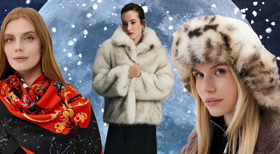 Белая шубка + алый платок: собираем классные образы в стиле Slavic Girl