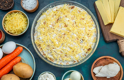 Салаты на Новый 2026 год: 11 лучших рецептов