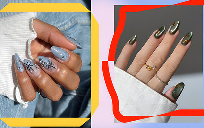 Зимний маникюр 2026: горячий шоколад, морозные узоры и праздничный блеск