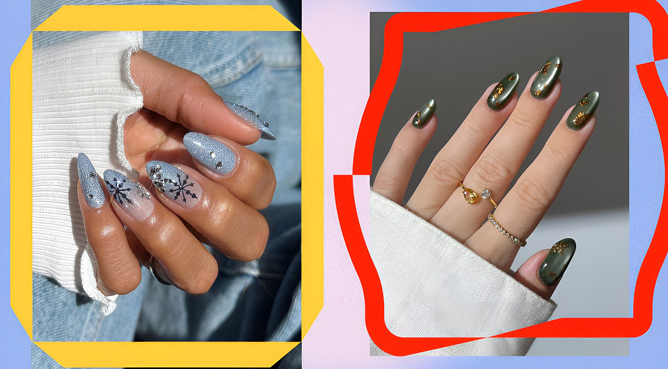 Зимний маникюр 2026: горячий шоколад, морозные узоры и праздничный блеск