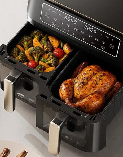 Мечта хозяйки: новый аэрогриль на большую семью с двумя зонами готовки