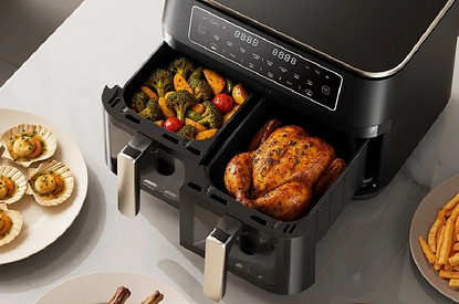 Мечта хозяйки: новый аэрогриль на большую семью с двумя зонами готовки