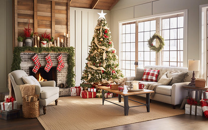 Как украсить дом на Новый 2026 год: идеи декора с фото