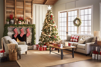 Как украсить дом на Новый 2026 год: идеи декора с фото