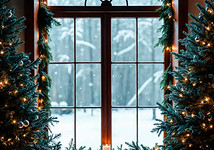 Как украсить окна на Новый 2026 год: лучшие идеи декора